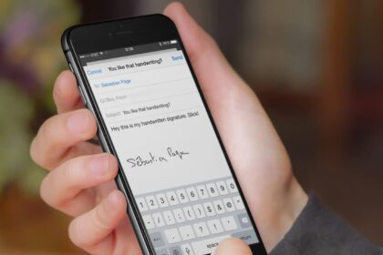 signature de courriel sur iPhone ou iPad
