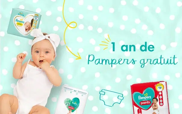 avoir des couches Pampers gratuites