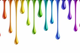 Technique d'acrylique pouring sur une toile colorée