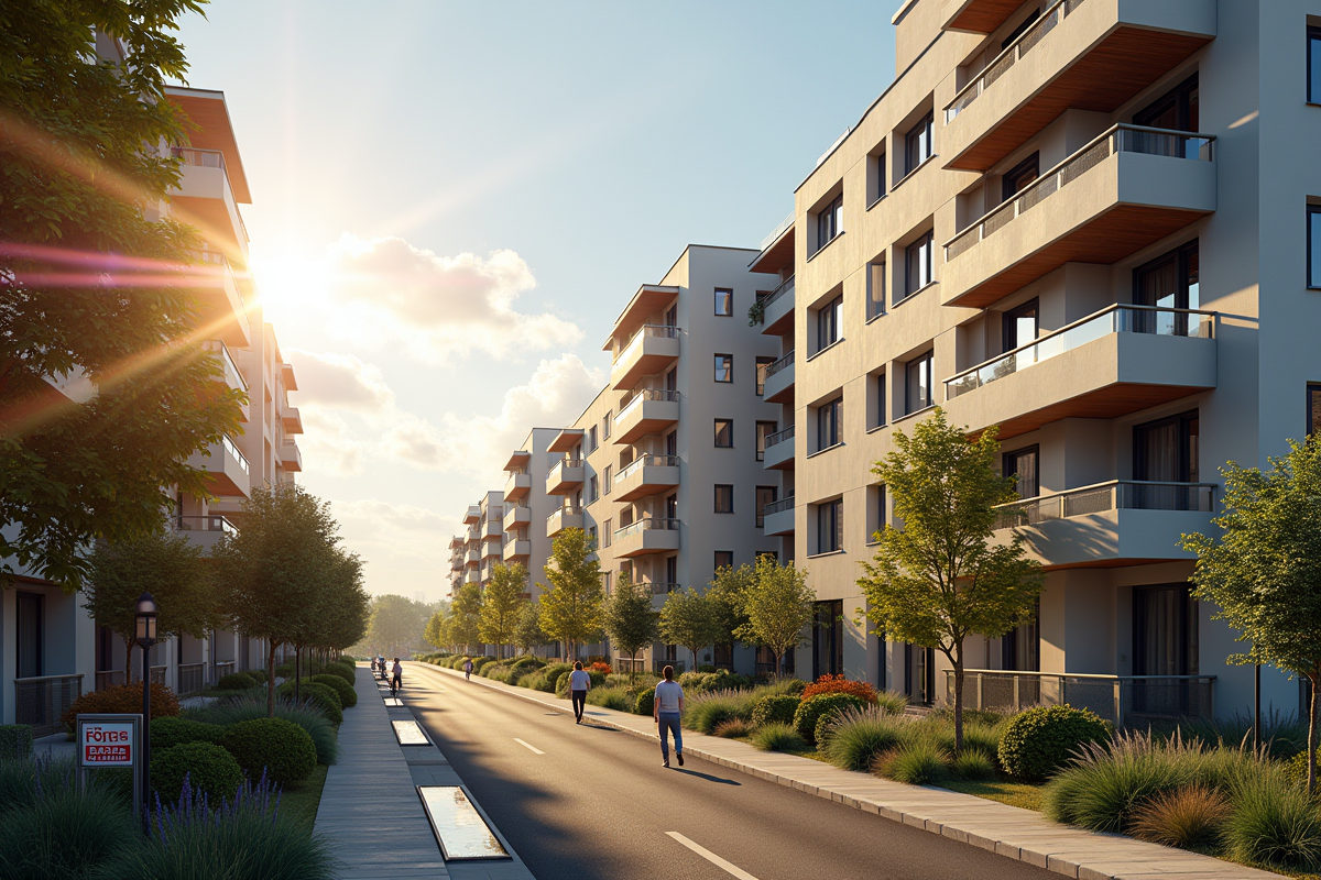 Appartement moderne dans une banlieue dynamique en France