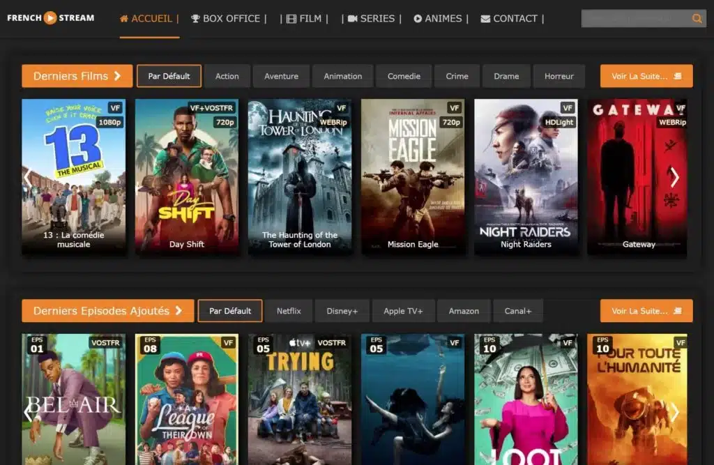 French-stream : film en streaming + concurrents et alternatives - Chez ...