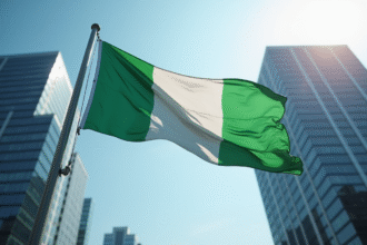 Drapeau vert et blanc symbolisant les cultures et traditions diverses
