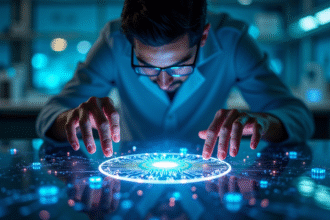 Électron illustrant les principes de superposition et d'intrication quantique