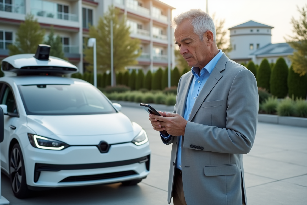 Homme en costume près d