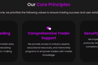 Plateforme de trading Solancie avec interface conviviale et sécurité renforcée